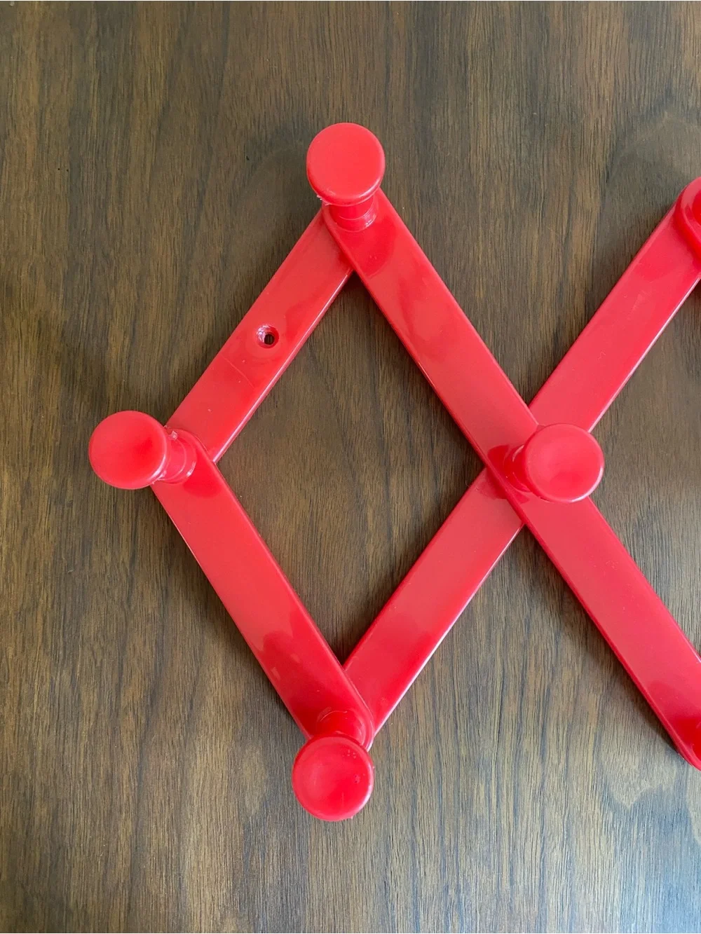 Vintage Plastic Accordion Expandable Wall Rack